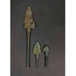 ANCIENT GREEK BRONZE SPEARS (3)