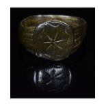 ROMAN BRONZE RING WITH STAR