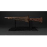 GREEK HOPLITE IRON SWORD ON HANDLE