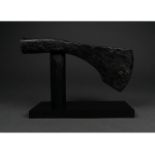 VIKING IRON BATTLE AXE ON STAND