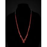 VIKING CORAL BEADED NECKLACE