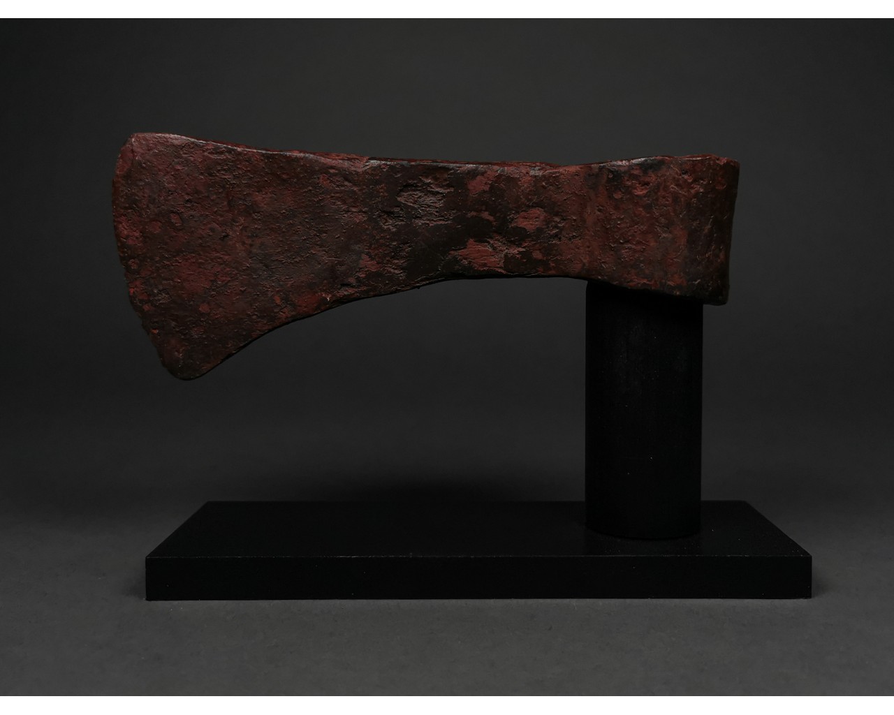 VIKING IRON BATTLE AXE ON STAND - Image 3 of 4