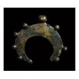 LARGE VIKING BRONZE LUNAR AMULET