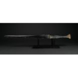 RARE ANCIENT BRONZE SWORD WITH HANDLE