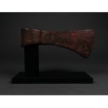 VIKING IRON BATTLE AXE ON STAND