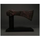 VIKING IRON BATTLE AXE ON STAND