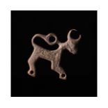 VIKING ERA BRONZE BEAST PENDANT