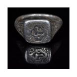 MEDIEVAL HOLY LANDS SILVER RING