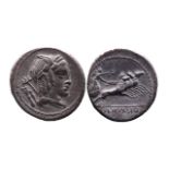 Ancient Roman Republican AR denarius