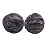 Ancient Roman Republican AR denarius