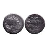 Ancient Roman Republican AR denarius