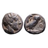 Ancient Greek AR tetradrachm Athens