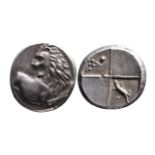 Ancient Greek AR hemidrachm Chersonesos