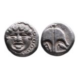 Ancient Greek AR drachm Apollonia