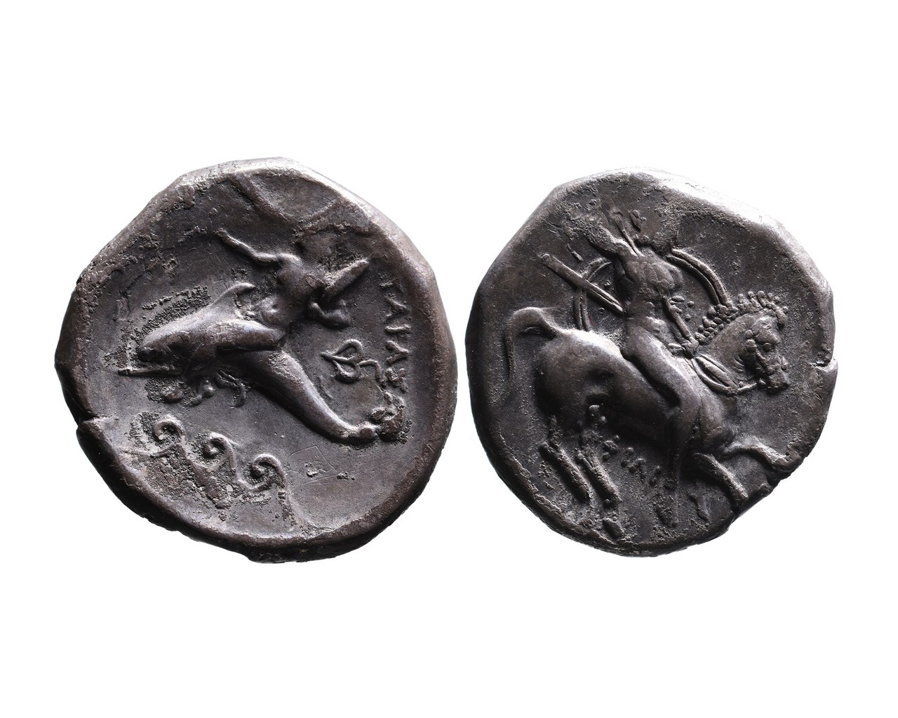 Ancient Greek AR didrachm Tarent