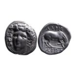 Ancient Greek AR drachm Larissa