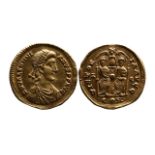 Ancient Roman Imperial AV solidus Valentinianus II