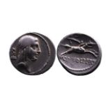 Ancient Roman Republican AR denarius