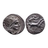 Ancient Roman Republican AR denarius