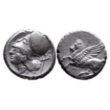 Ancient Greek AR stater Leukas