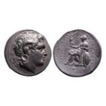 Ancient Greek AR tetradrachm Lysimachos of Thrace