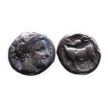 Ancient Greek AR didrachm Neapolis