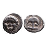 Ancient Greek AR drachm Apollonia