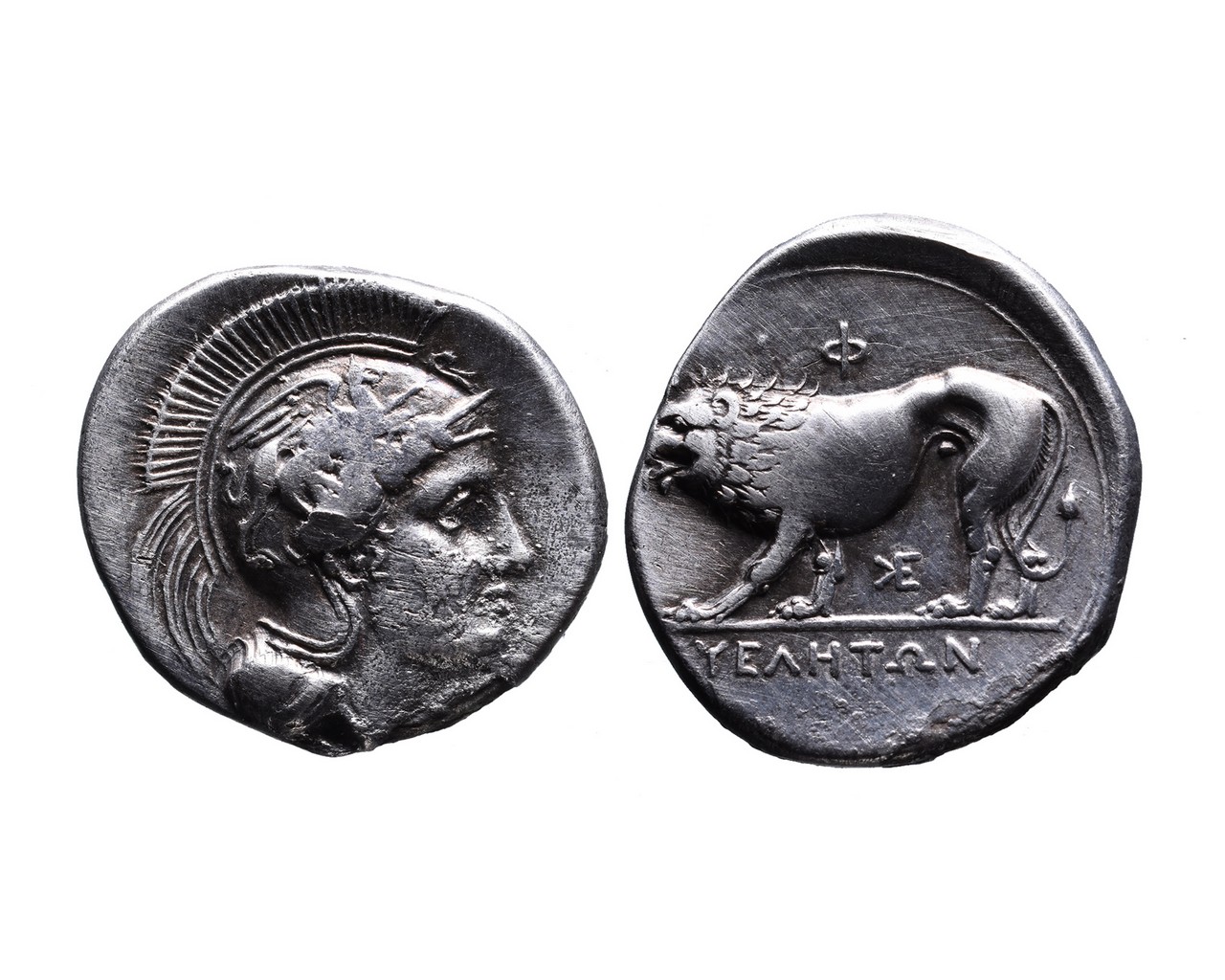 Ancient Greek AR didrachm Velia