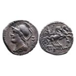 Ancient Roman Republican AR denarius