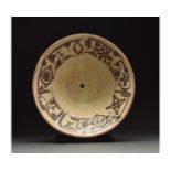 MEDIEVAL ISLAMIC TERRACOTTA PLATE WITH CALIGRAPHY