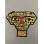 EGYPTIAN BEADED MUMMY MASK