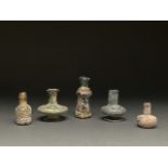 LOT OF ROMAN GLASS JARS