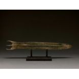 ANCIENT GREEK "TROJAN" BRONZE SWORD BLADE