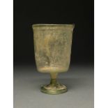 LATE ROMAN GLASS CHALICE