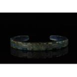 VIKING BRONZE BRACELET WTH DECORATED BODY