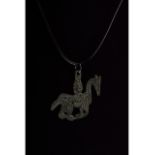 RARE VIKING ODIN ON HORSE AMULET