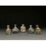 LOT OF ROMAN / LATE ROMAN GLASS BOTTLES