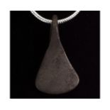 VIKING SILVER AXE SHAPED AMULET