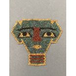 EGYPTIAN BEADED MUMMY MASK