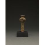 BRONZE AGE DECORATED MACE HEAD ON STAND