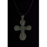 LARGE CRUSADERS BRONZE CROSS PENDANT