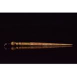 ROMAN BONE PIN WITH GOLD AND GARNET - RARE