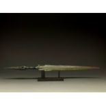 STUNNING ANCIENT BRONZE SWORD OF "PICASSO" TYPE