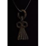 VIKING AGE BRONZE VALKYRIE AMULET