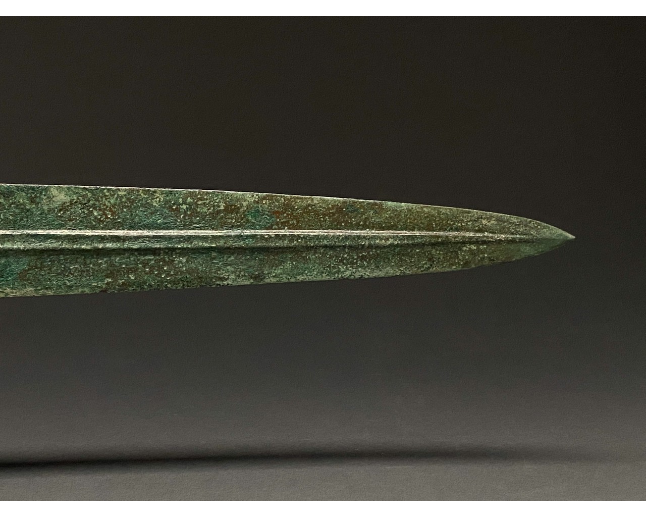 ANCIENT BRONZE SWORD ON STAND - SUPERB PATINA - Image 4 of 7