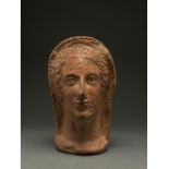 ETRUSCAN CERAMIC BUST OF A WOMAN