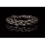 VIKING SILVER TWISTED RING - SUPERB
