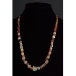 ROMAN STONE AND GLASS BEADED NECKLACE
