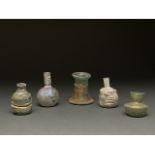 LOT OF ROME AND LATE ROMAN GLASS VESSELS