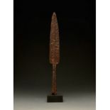 LARGE ROMAN IRON SOCKETED SPEAR